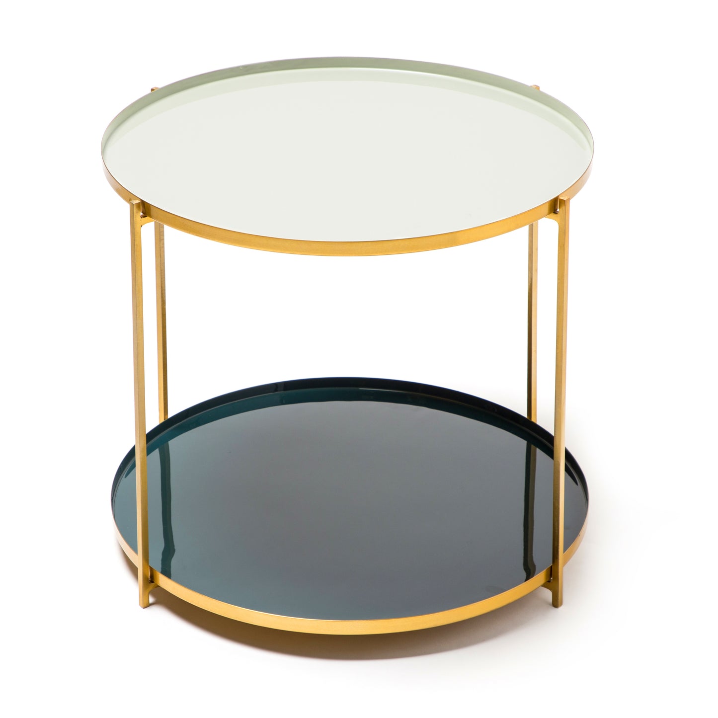 Beistelltisch Tessa 110 Hellgrau / Petrol