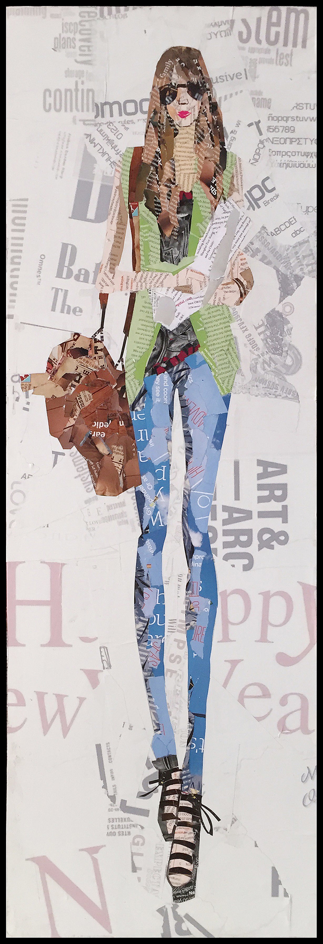 Papier Wandbild Runway I (3-teilig) 96cm x 92cm