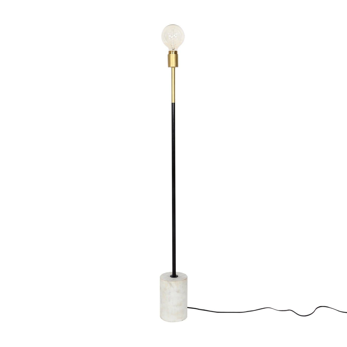 Stehlampe Capucine 187 Weiß / Messing / Schwarz