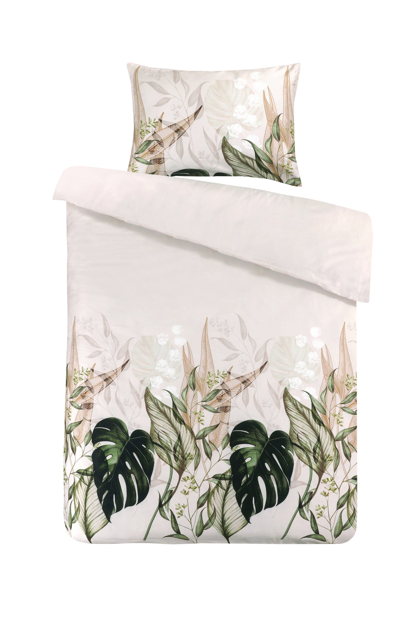 Bettwäsche Vayda 125-NL Multi / Beige 240cm x 240cm / 60cm x 70cm (2 Stk.)