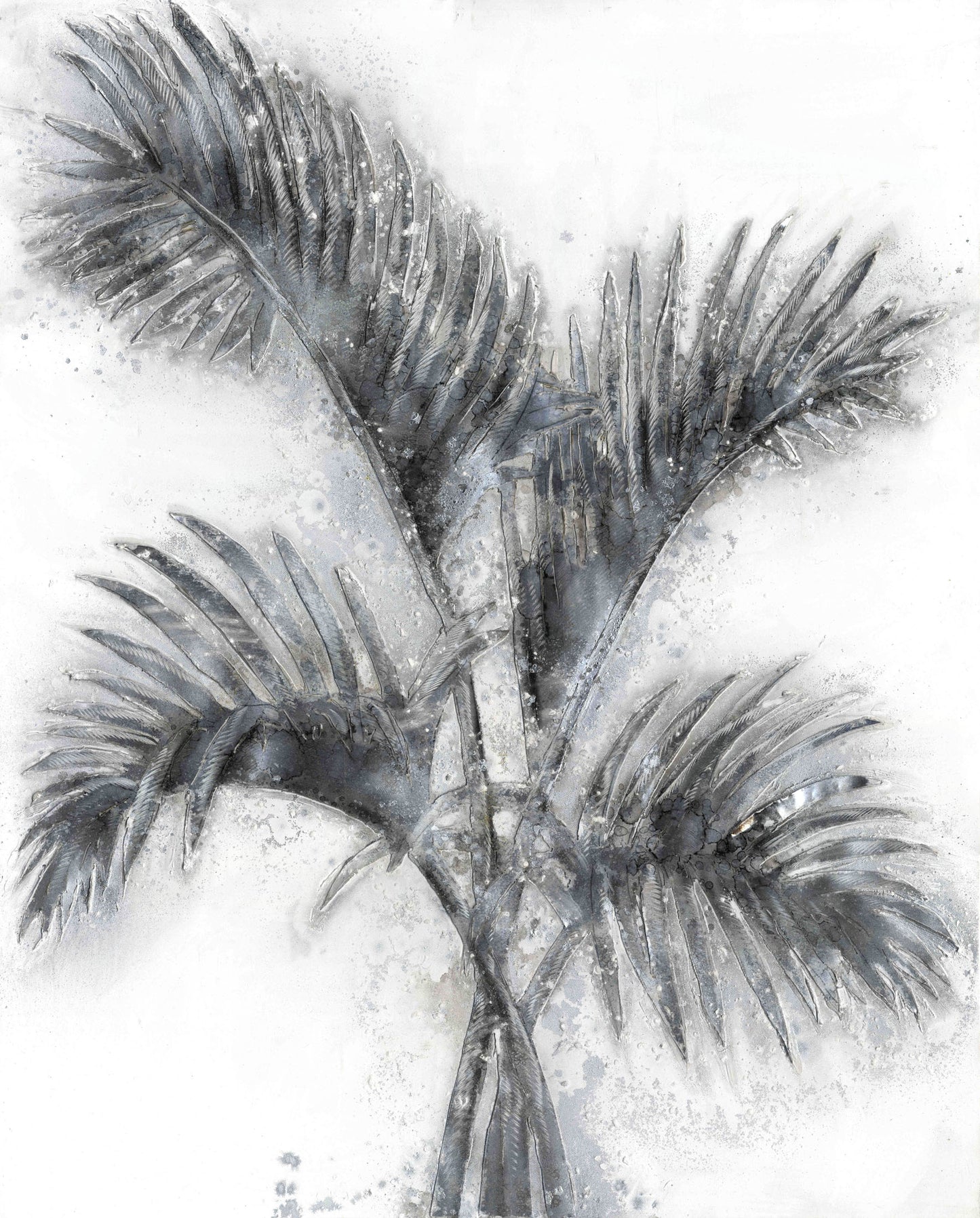 Aluminium Wandbild Palme I 80cm x 100cm