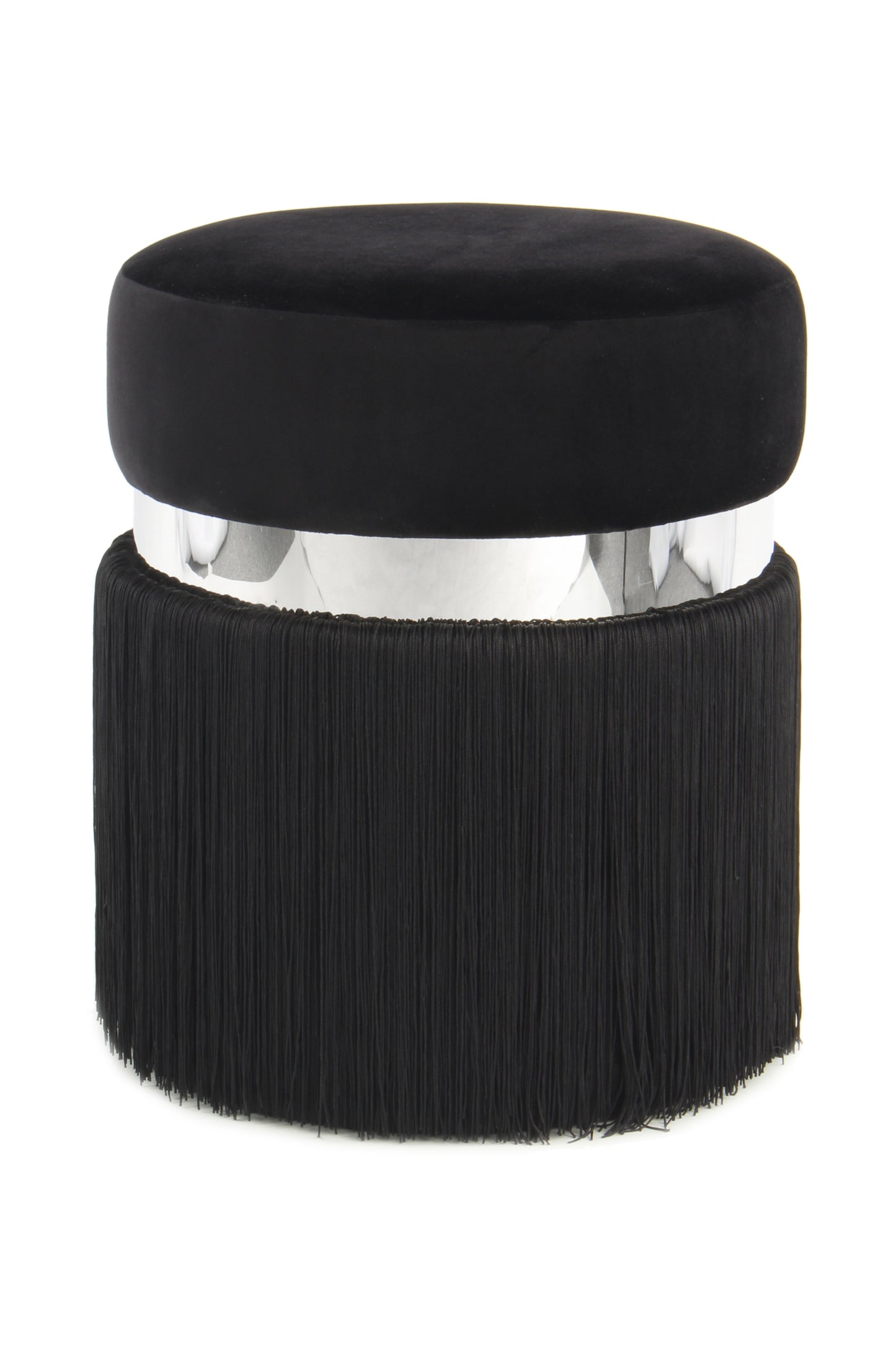 Hocker Rebecca 225 Schwarz / Silber