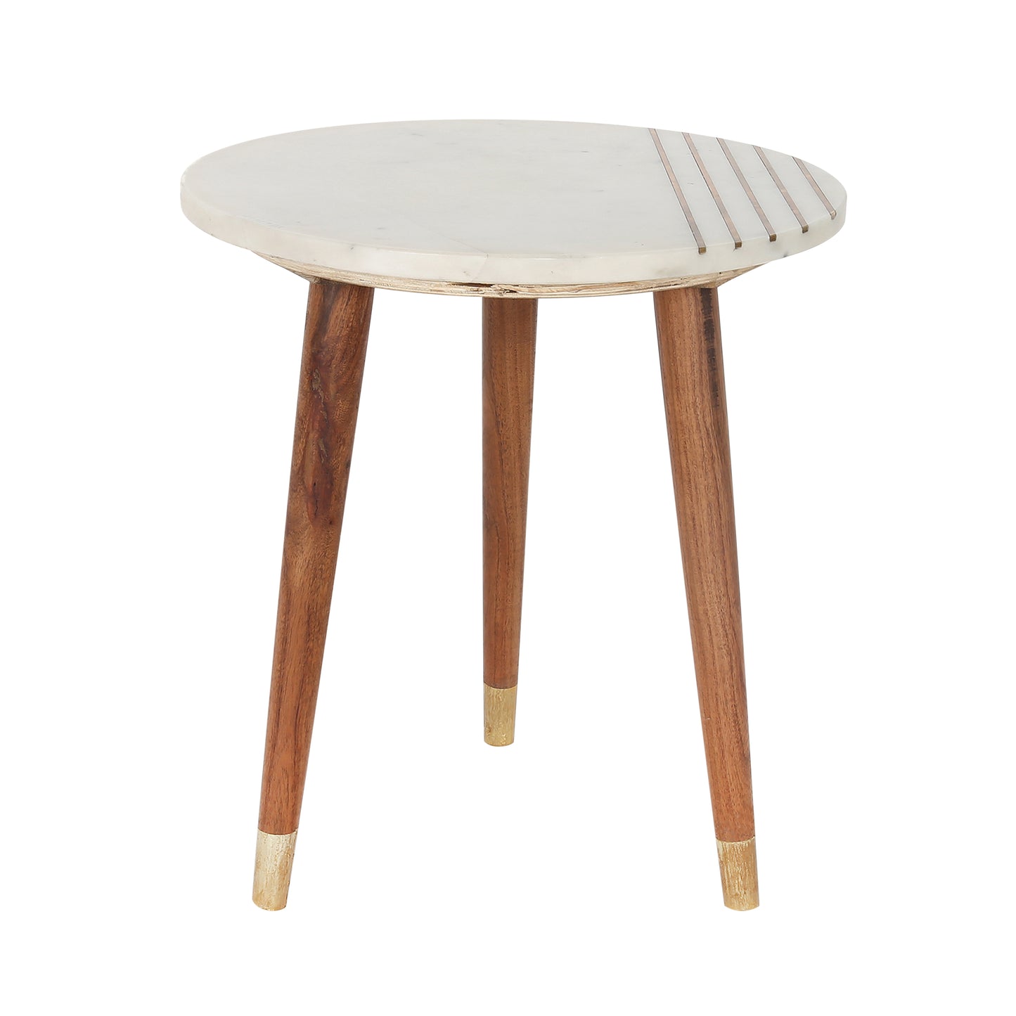 Beistelltisch Adaiha 187 Natural / Weiß