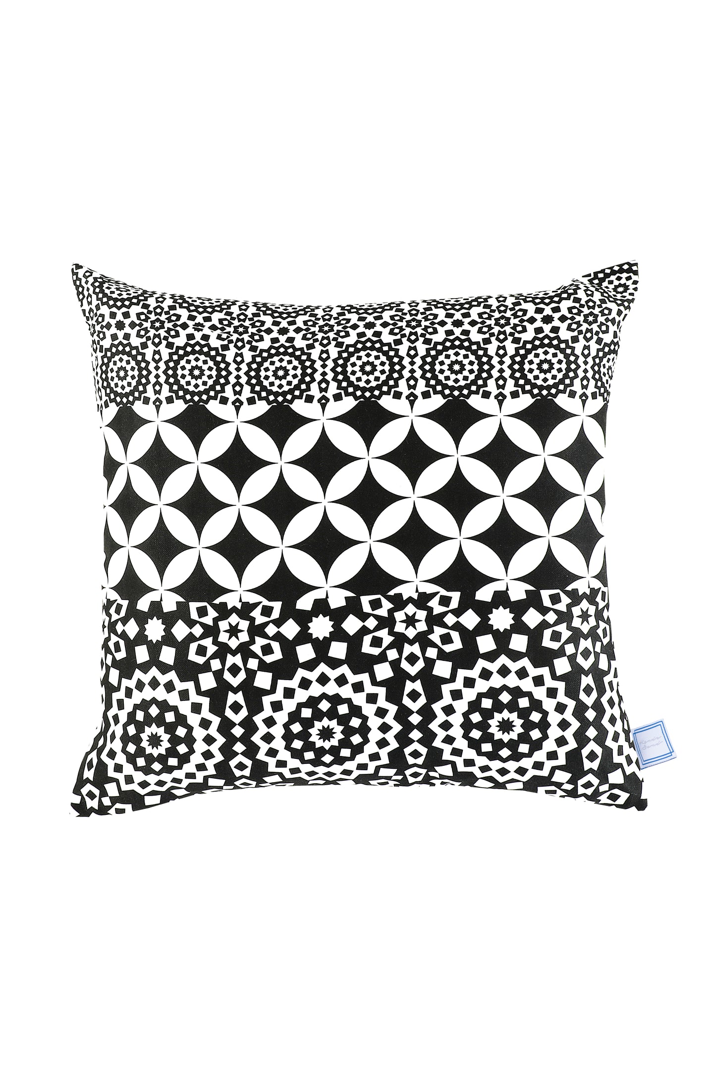 Dekokissen Stereo 125 Schwarz / Weiß 45cm x 45cm