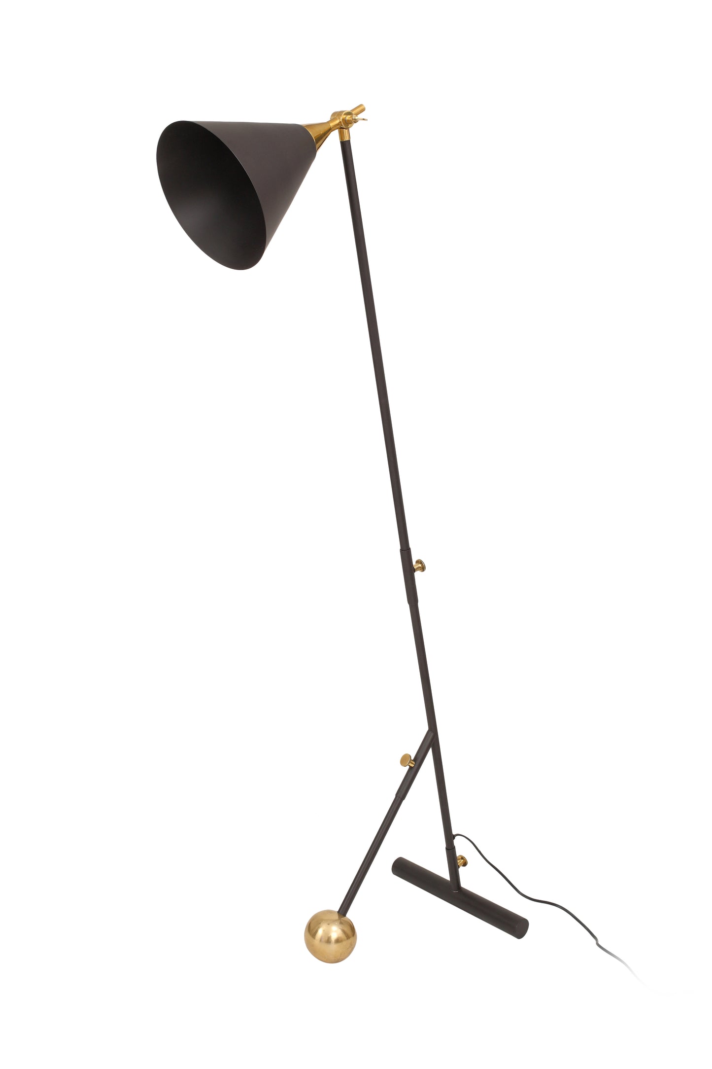 Stehlampe Celeste 225 Schwarz / Gold