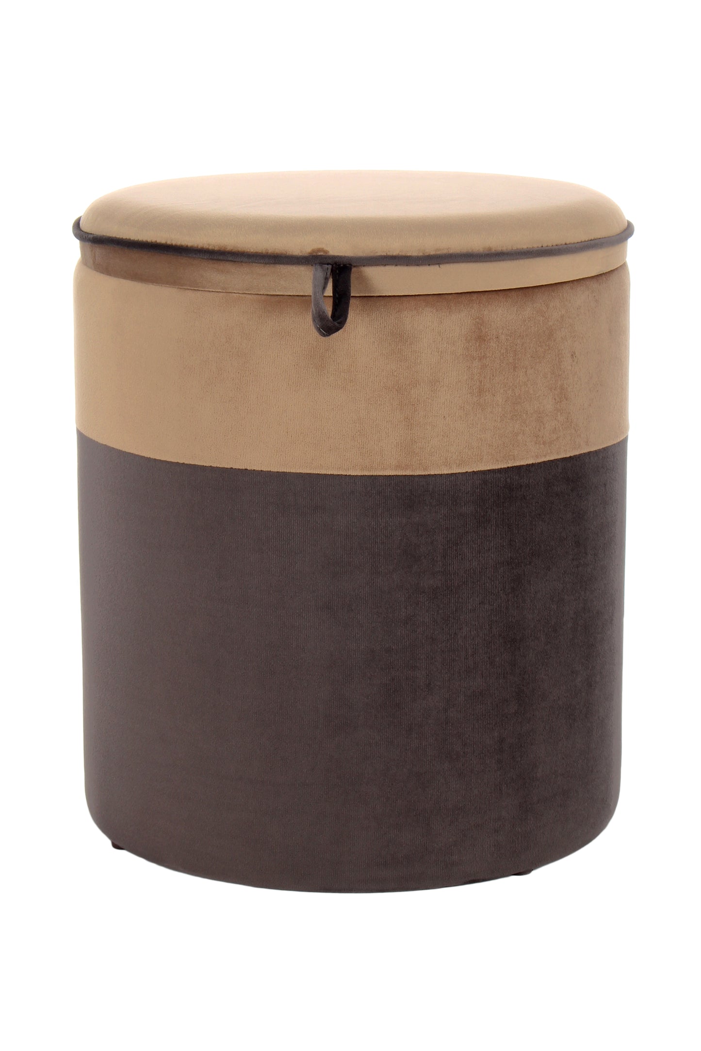 Hocker Kassandra 125 Hellbraun / Dunkelbraun