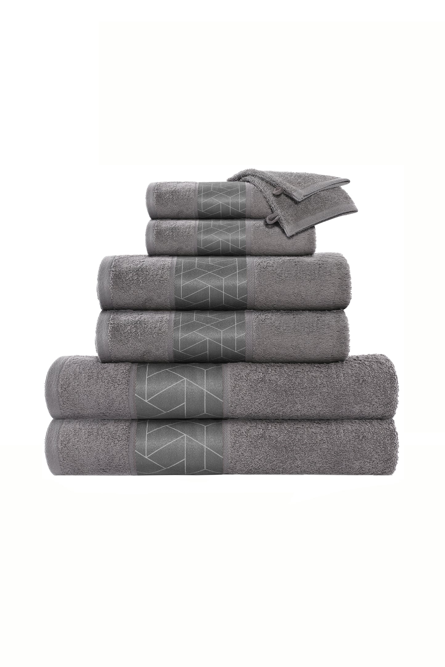 Handtuch Florence 125 8er-Set Grau