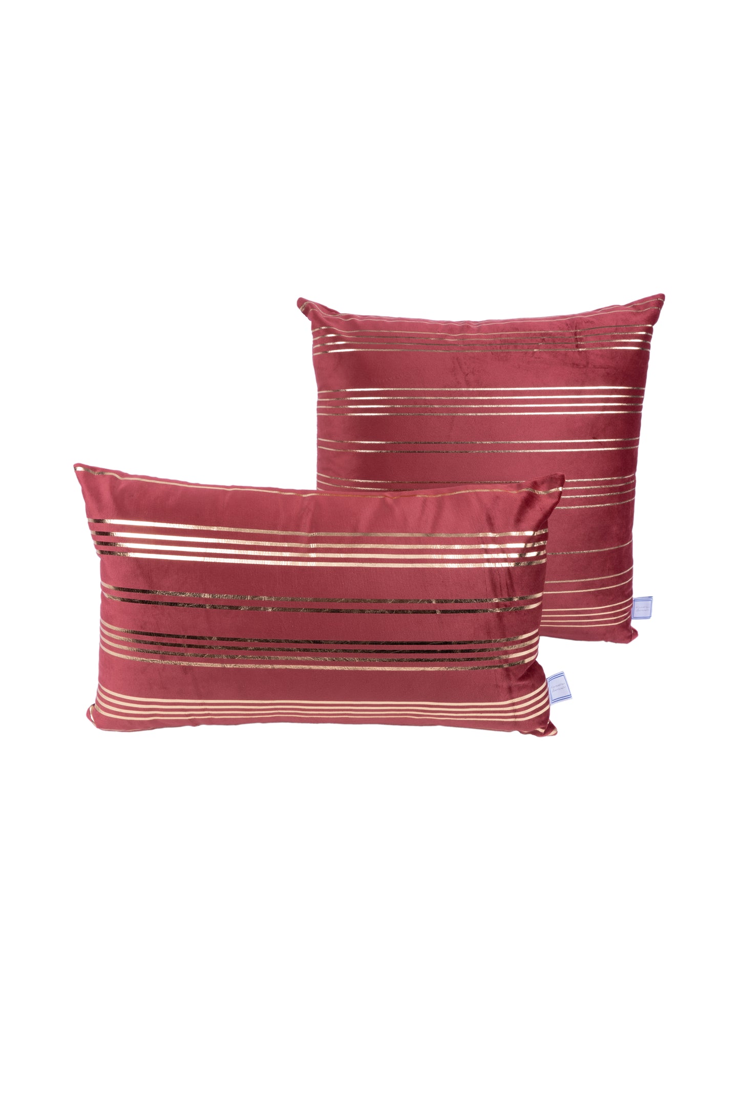 Dekokissen Prisma 525 2er-Set Rot / Gold
