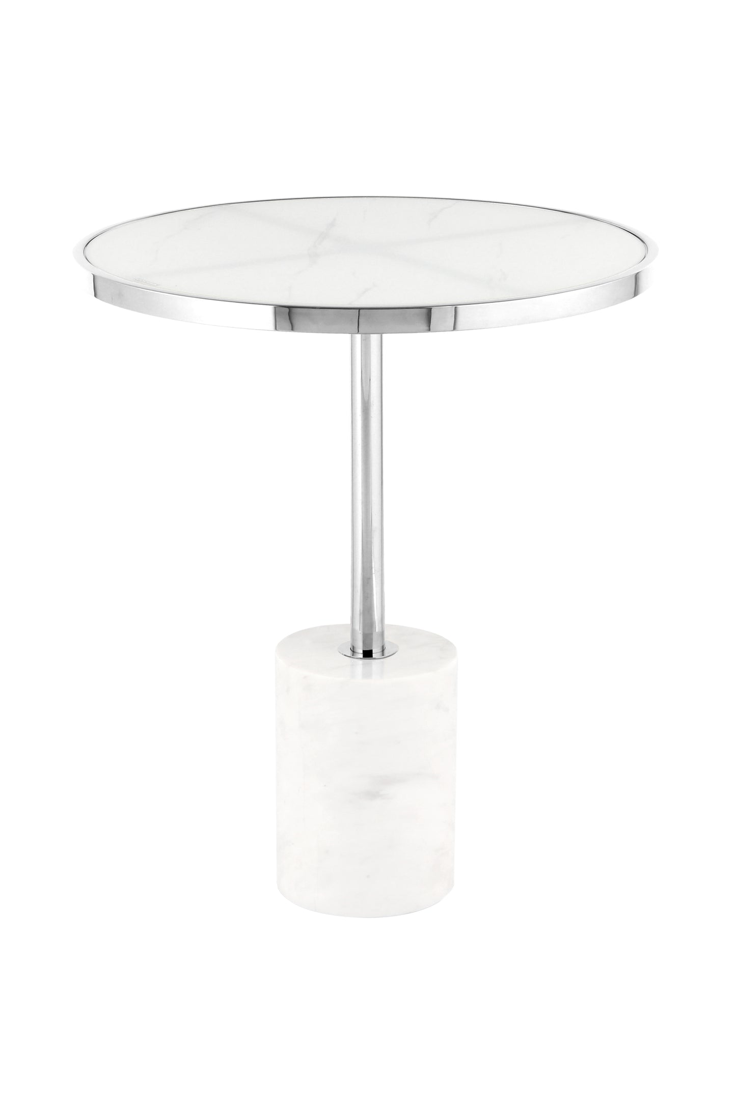 Beistelltisch Lana 525 Silber / Weiß