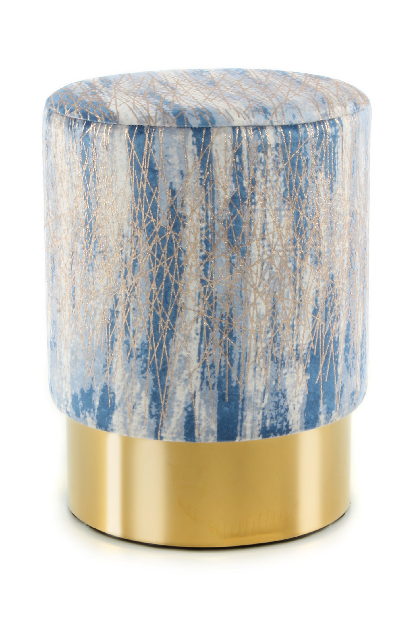 Hocker Gipsy 125 Blau / Gold