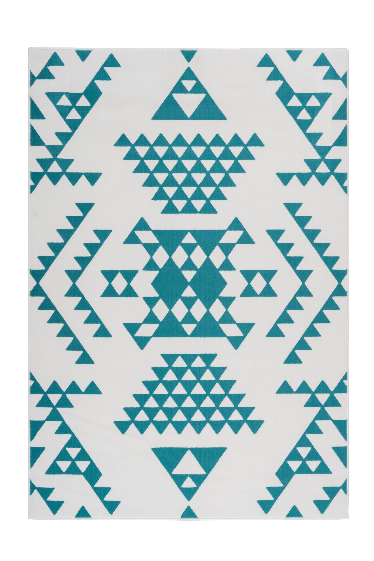 Esperanto 625 Weiß / Türkis 80cm x 150cm