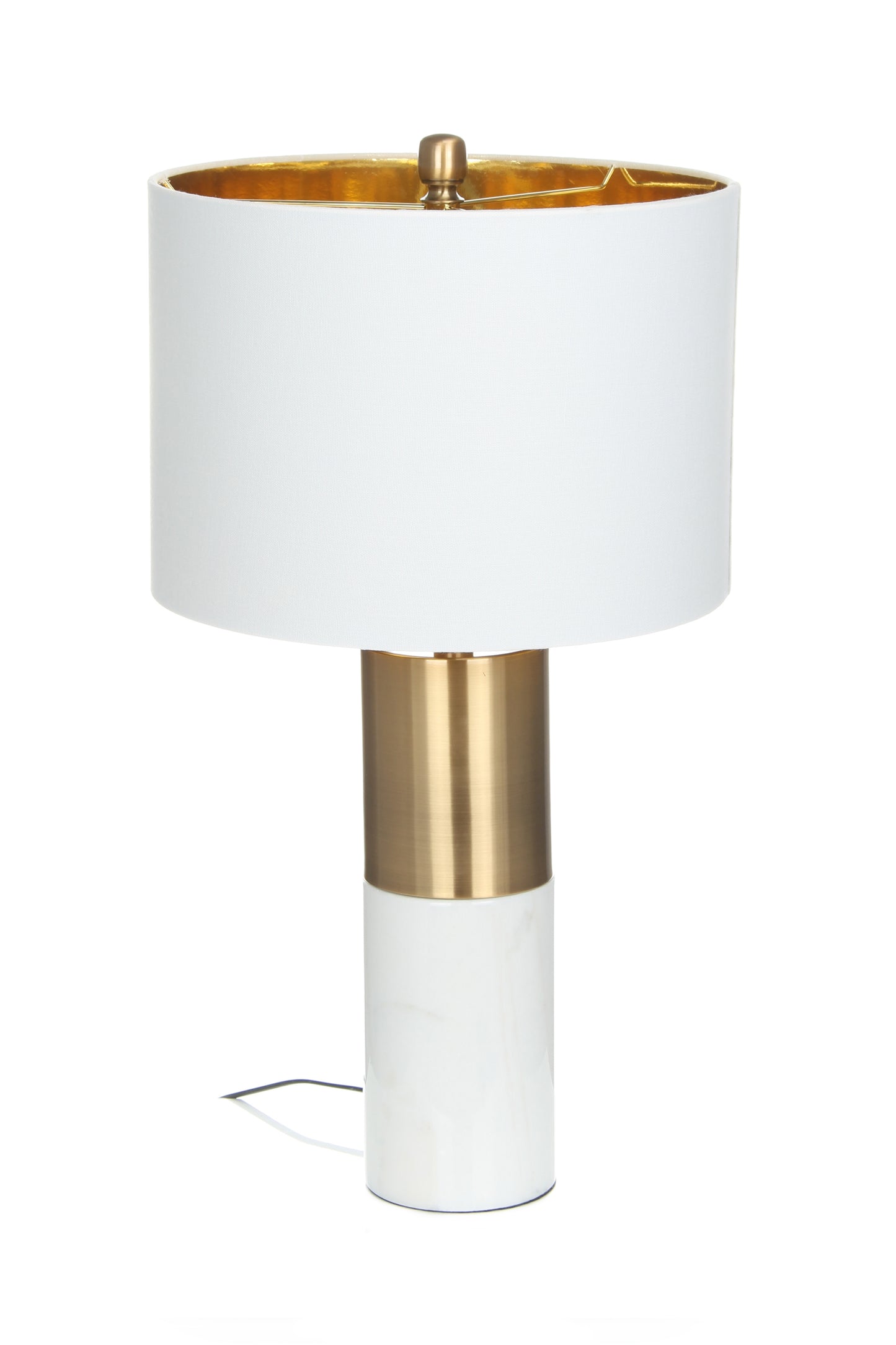 Tischlampe Orbit 125 Weiß / Bronze / Weiß