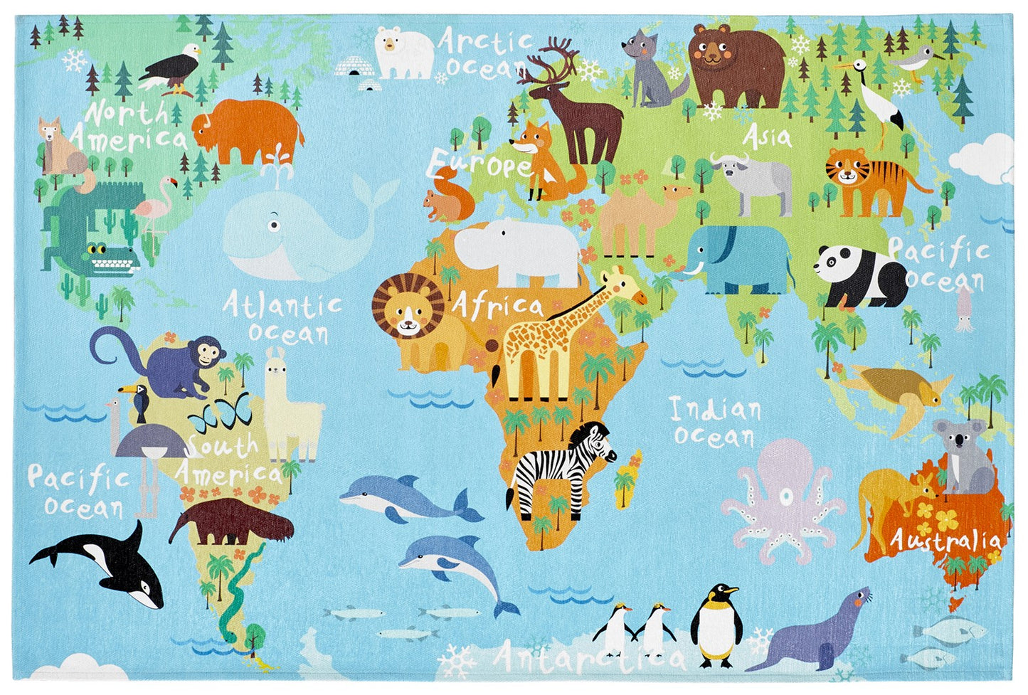 Sympathy Kids 243 World Map 80cm x 120cm