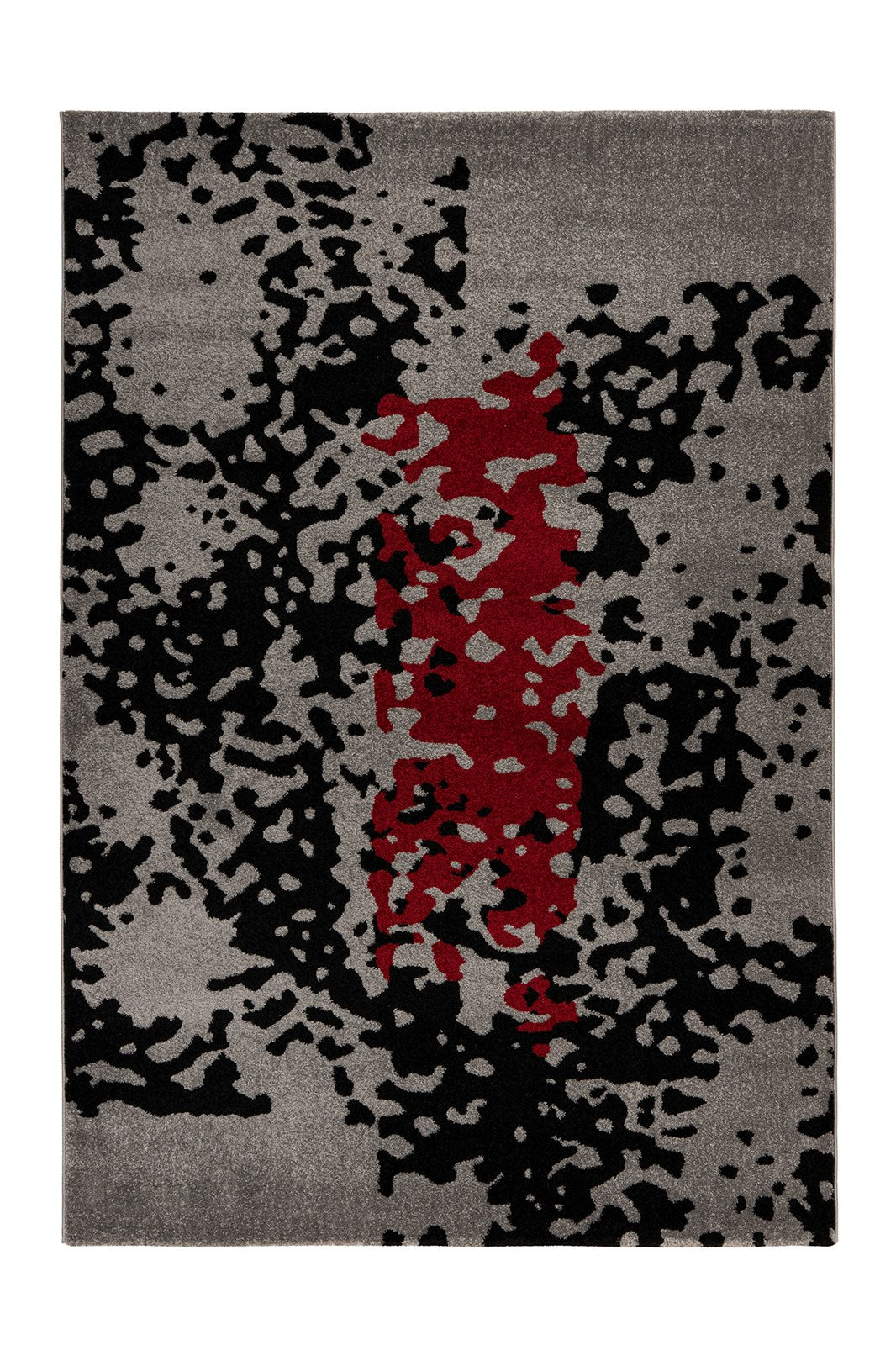 Naila 325 Schwarz / Rot 120cm x 170cm