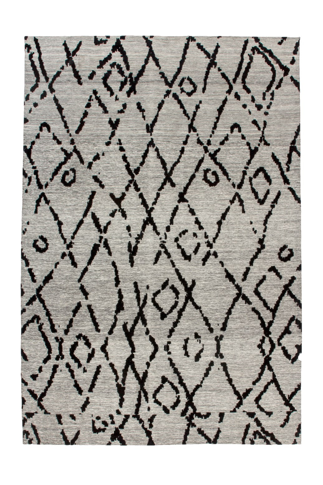 River 110 Grau / Schwarz 120cm x 170cm