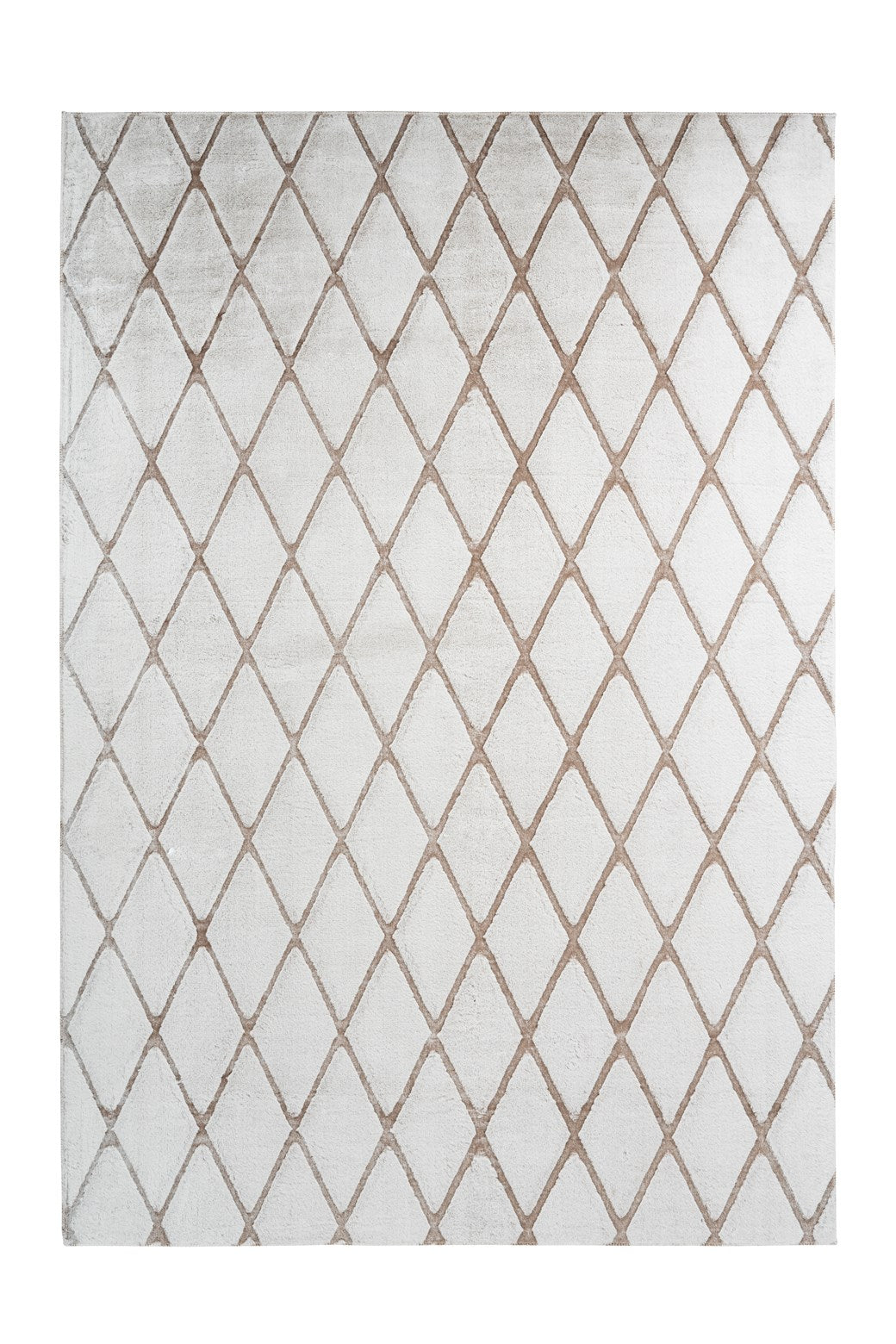 Vivica 225 Weiß / Taupe 160cm x 230cm