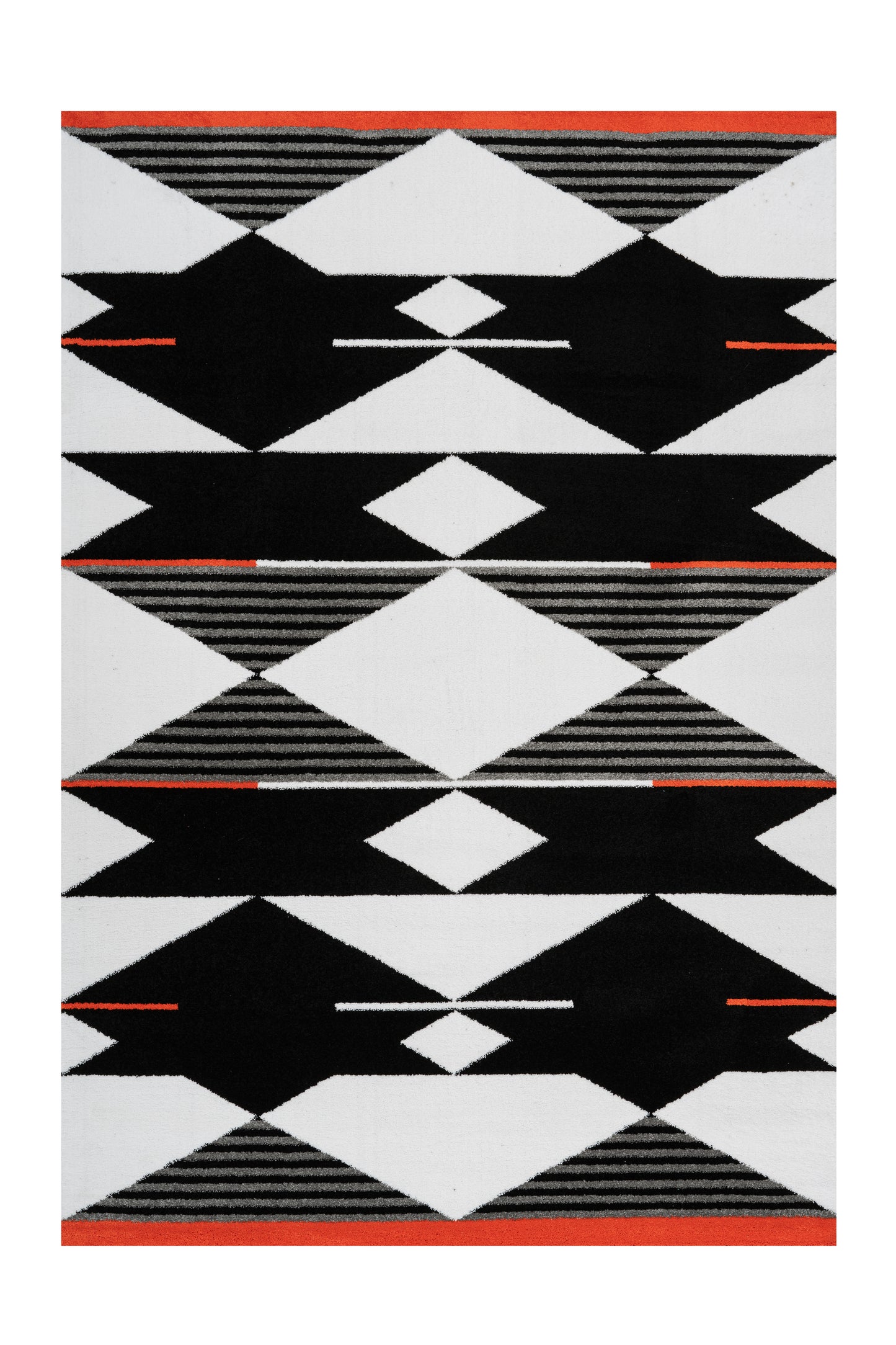 Broadway 500 Schwarz / Weiß / Rot 120cm x 170cm