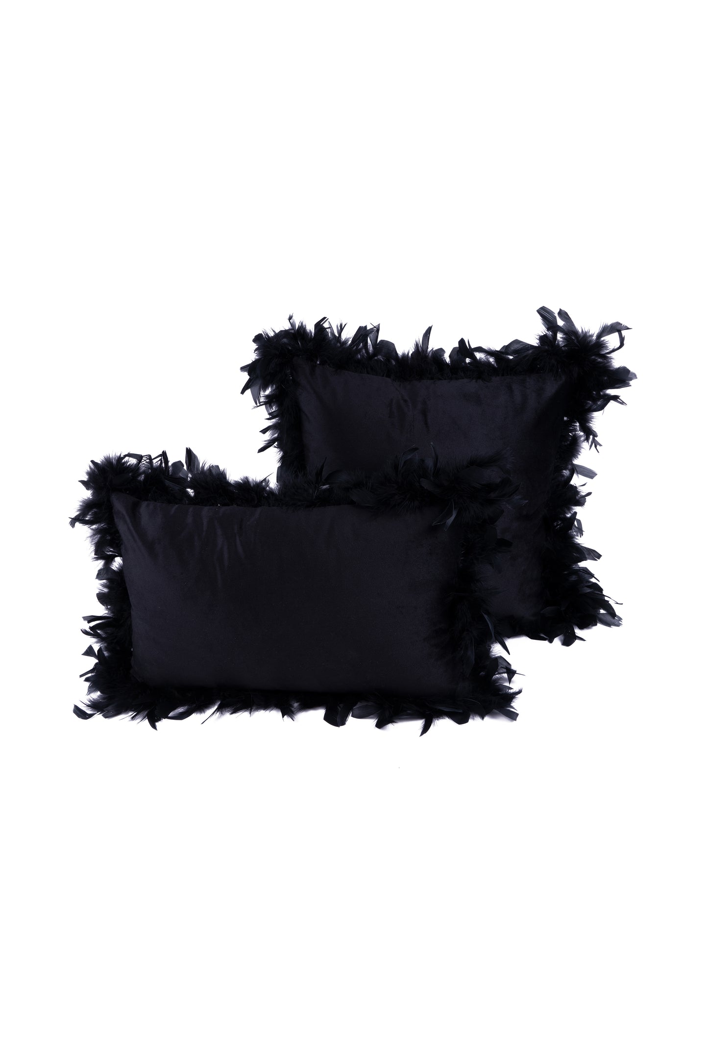 Dekokissen Palmira 125 2er-Set Schwarz