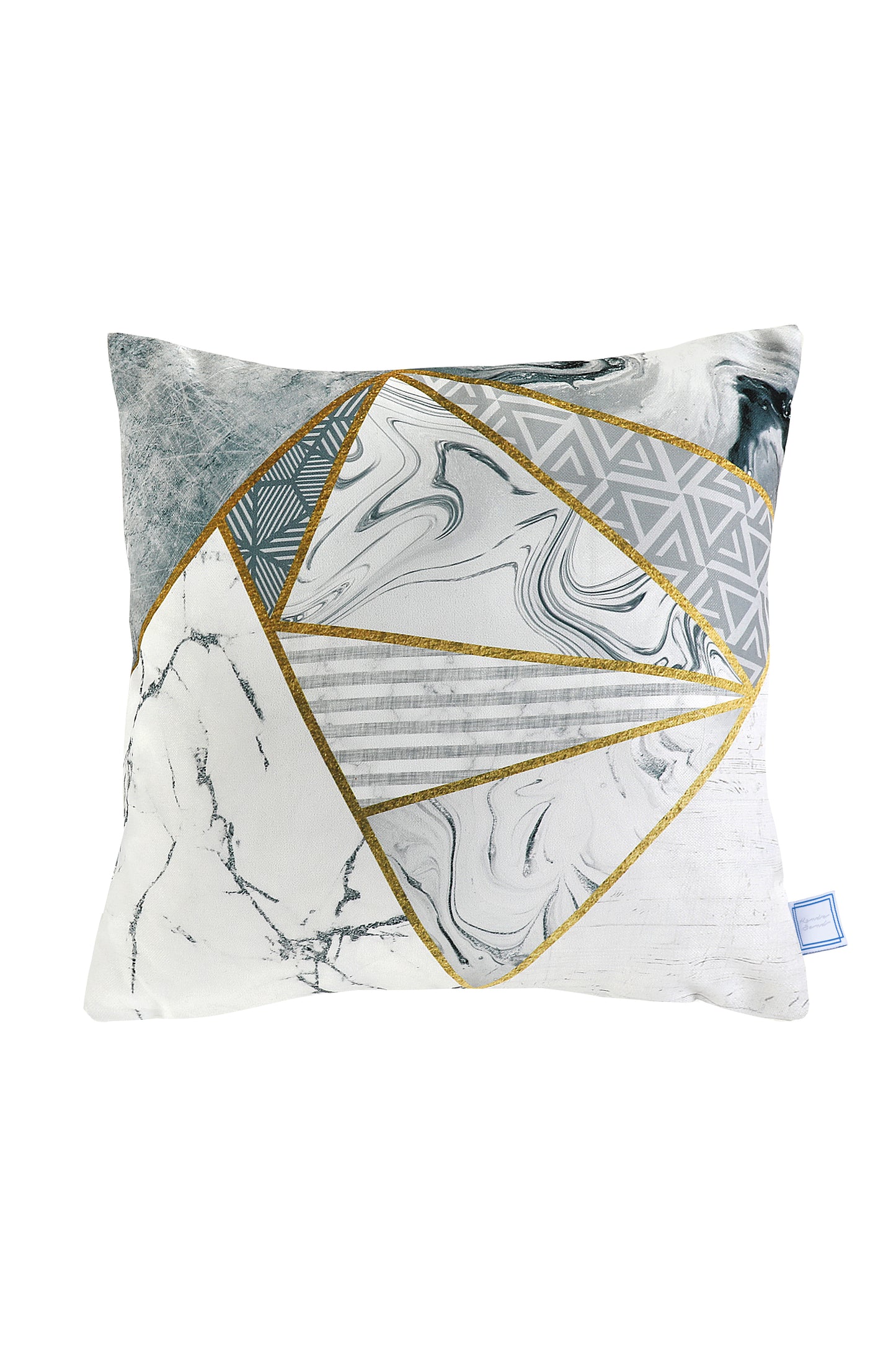 Dekokissen Bavaria 125 Grau / Gold 45cm x 45cm