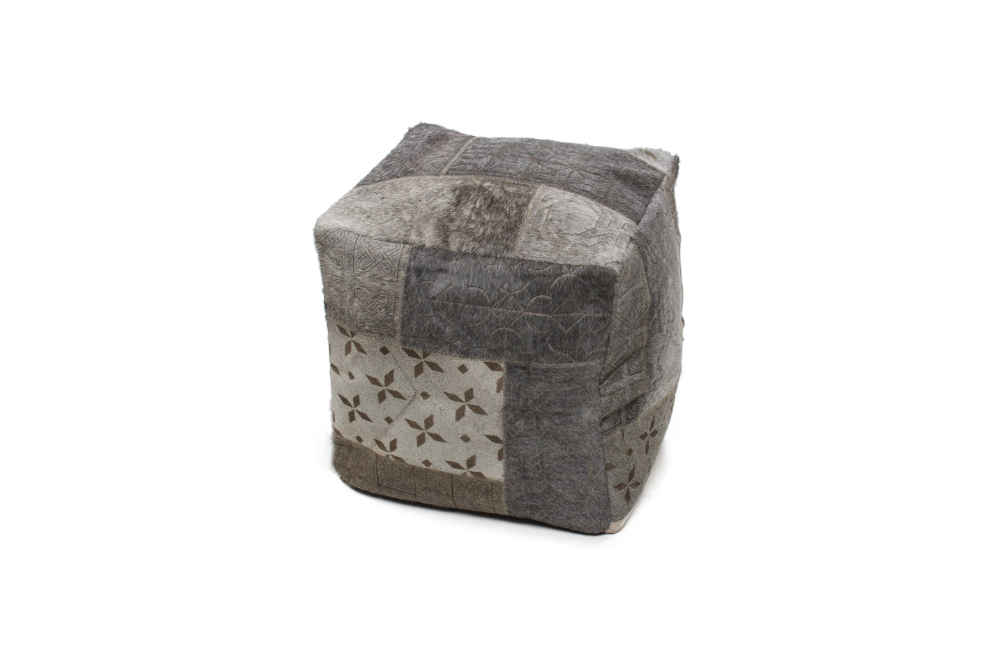 Gleam Pouf 560 Grau / Silber 40cm x 40cm