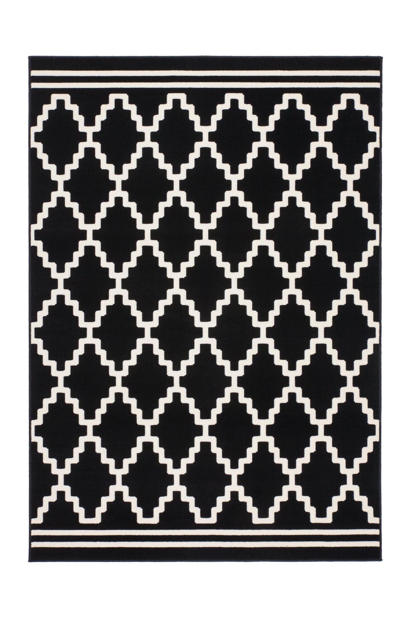 Lina 225 Schwarz / Elfenbein 160cm x 230cm