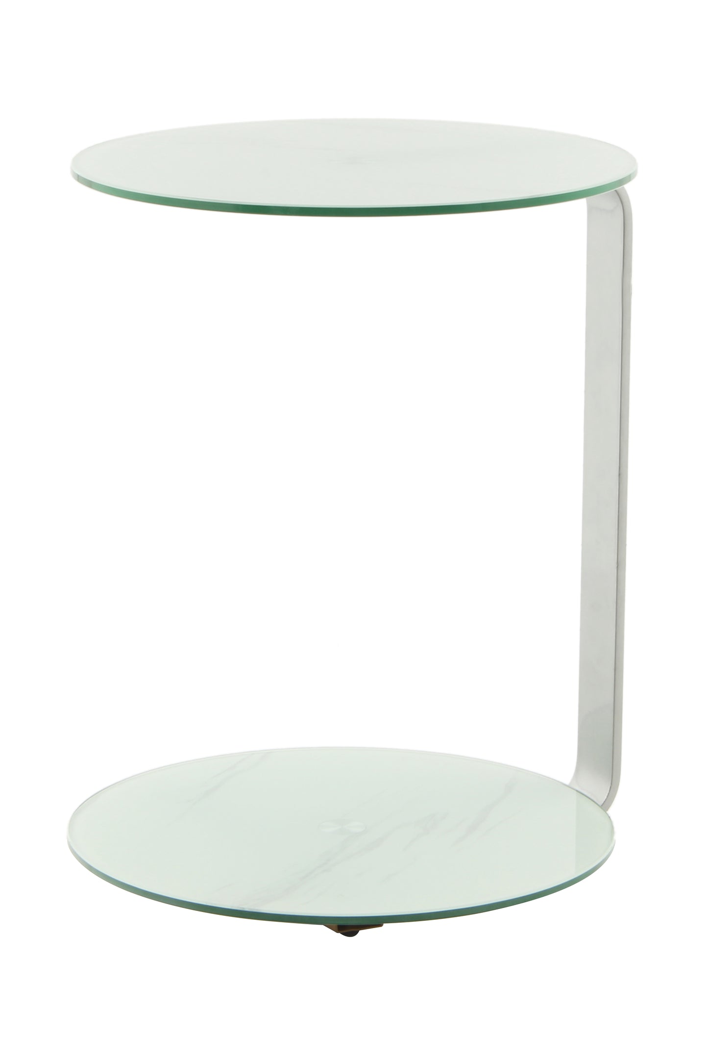 Beistelltisch Quentin 525 Silber / Weiß