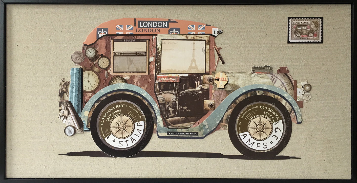 Papier Wandbild Bloomsbury Car 82cm x 42cm
