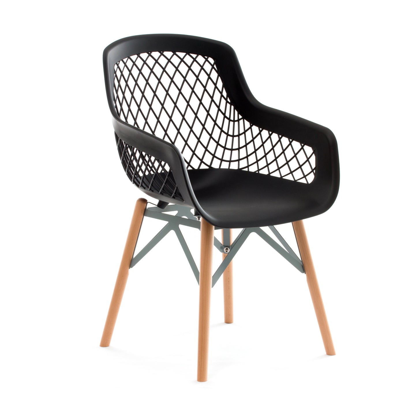 Stuhl Pure Style 4er-Set Schwarz