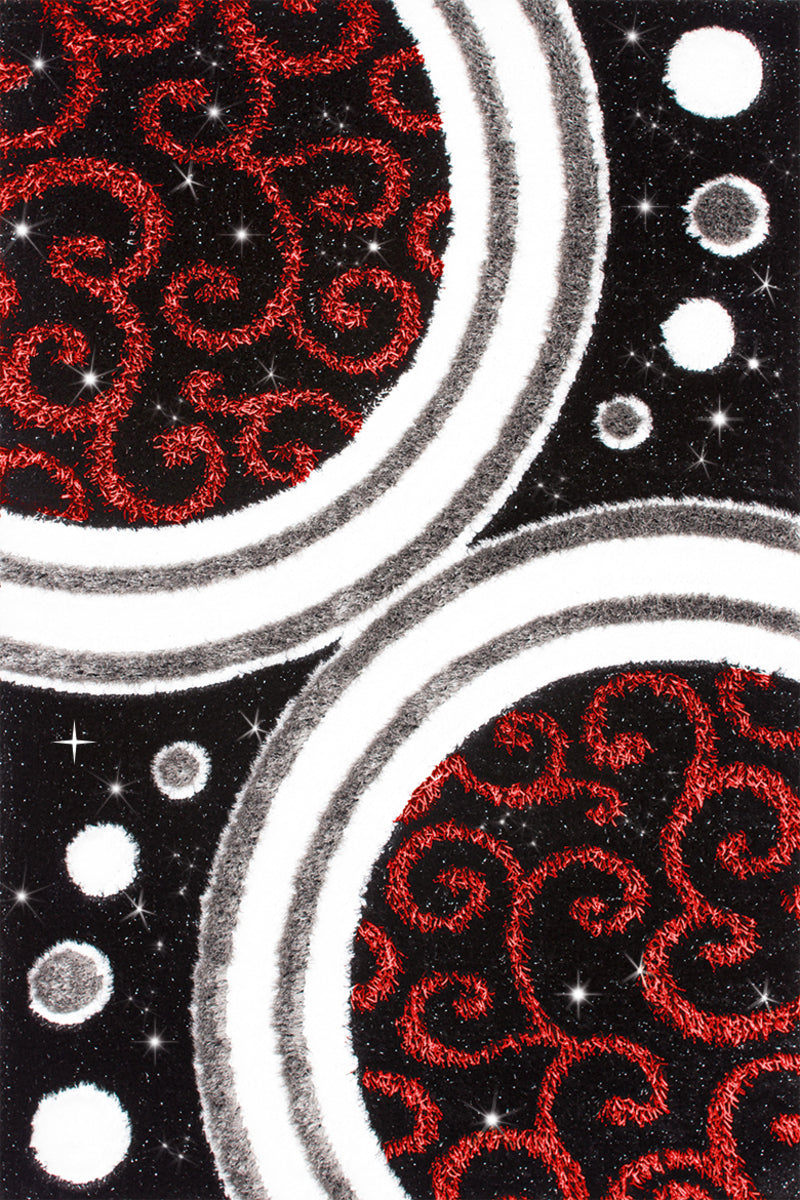 Ganges 610 Schwarz / Grau 80cm x 150cm