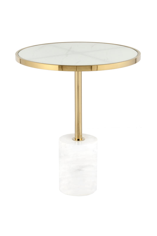 Beistelltisch Lana 525 Gold / Weiß