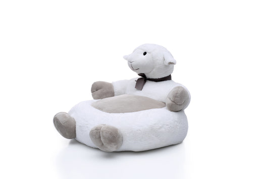 Plüschsessel Sheep 208 Weiß / Grau