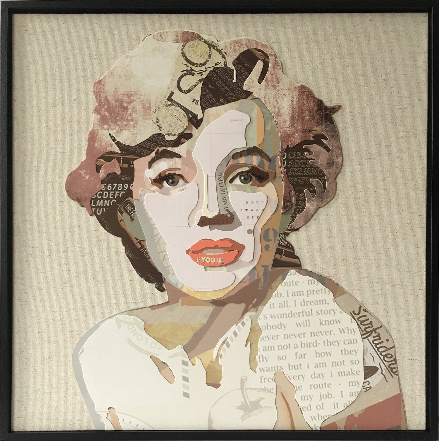 Papier Wandbild Idol 52cm x 52cm