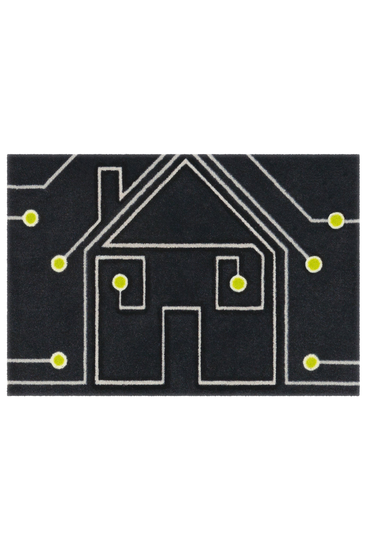 Living Mat 60 Anthrazit / Weiß / Gelb 64cm x 168cm