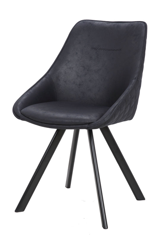 Stuhl Cowboy 110 2er-Set Schwarz