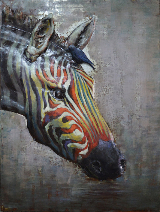 Metall Wandbild Steppe I 60cm x 80cm