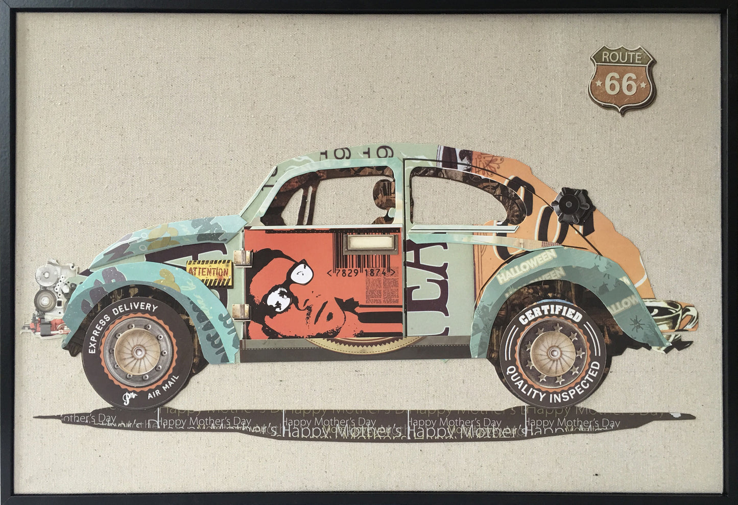 Papier Wandbild Automobil 62cm x 42cm