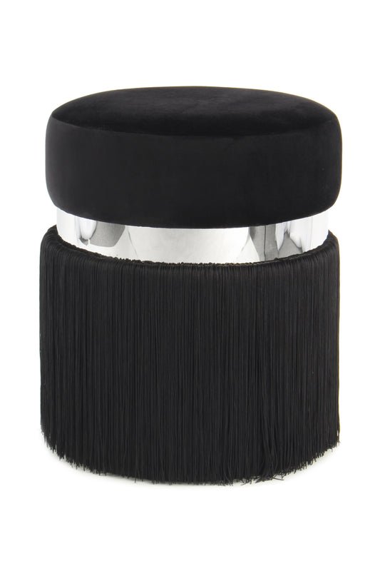 Hocker Rebecca 225 Schwarz / Silber