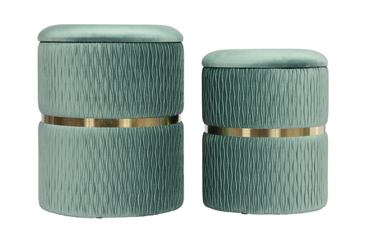 Hocker Zora 425 2er-Set Mint