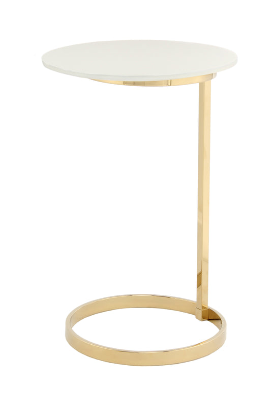 Beistelltisch Kasimir 525 Gold / Weiß