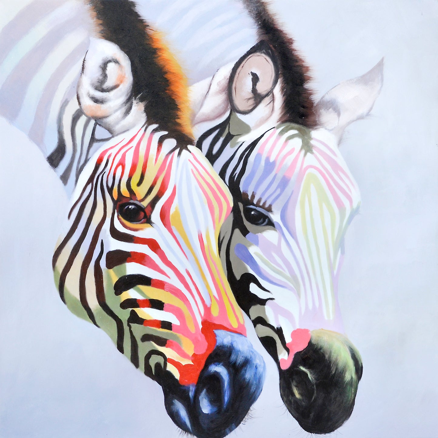 Öl-Wandbild Steppe I 80cm x 80cm