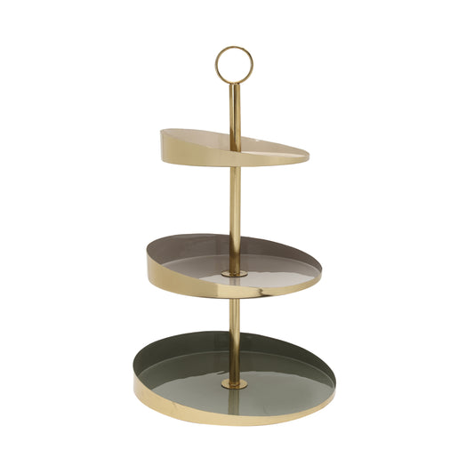 Etagere Art Deco 2125 Khaki Mix / Gold