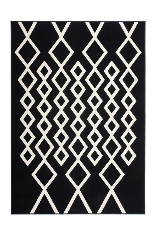 Lina 425 Schwarz / Elfenbein 200cm x 290cm