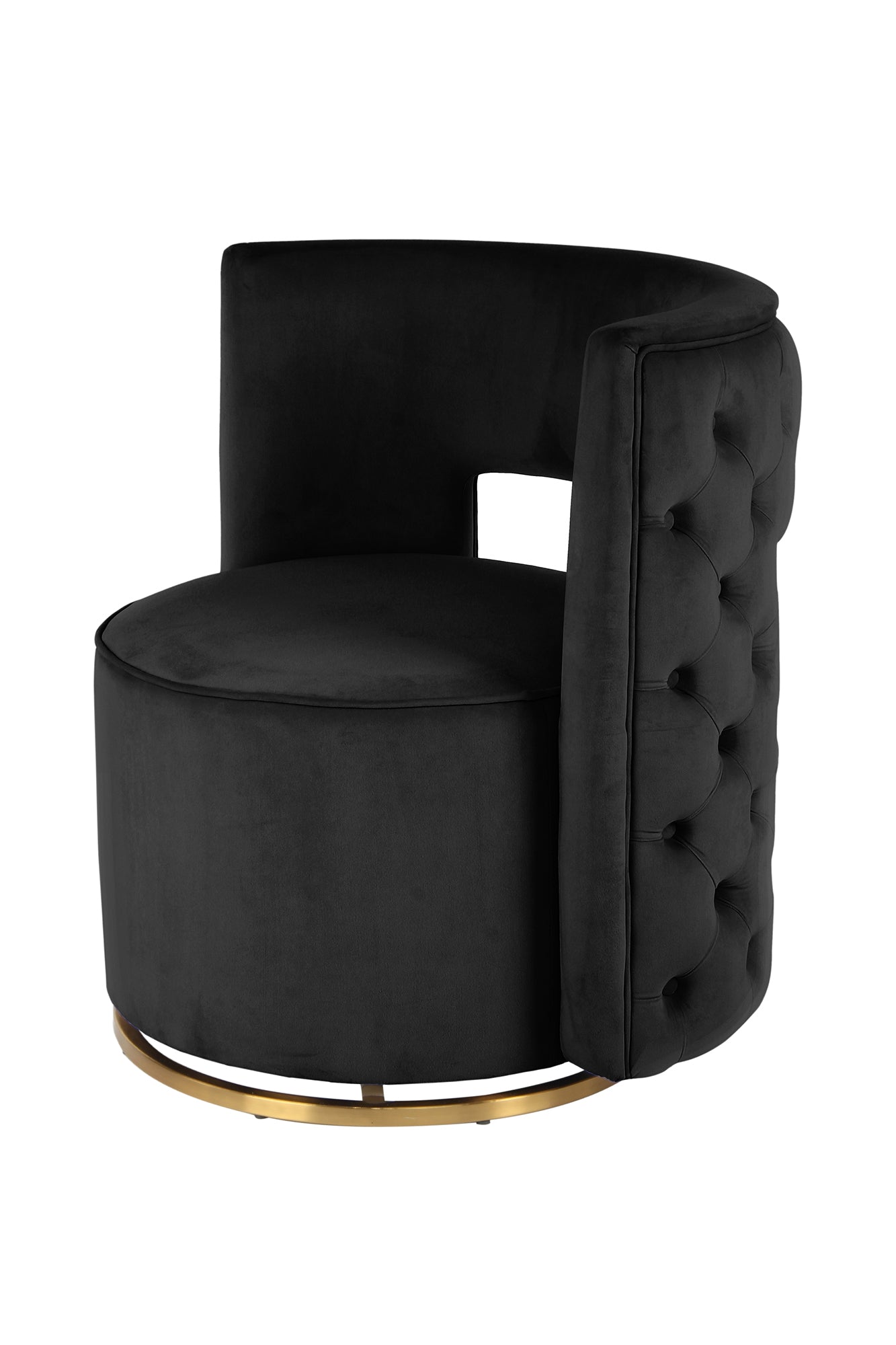 Sessel Drehsessel Beverly 125 Schwarz / Gold