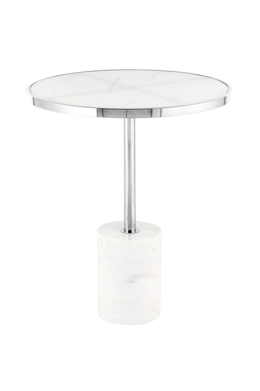 Beistelltisch Lana 525 Silber / Weiß