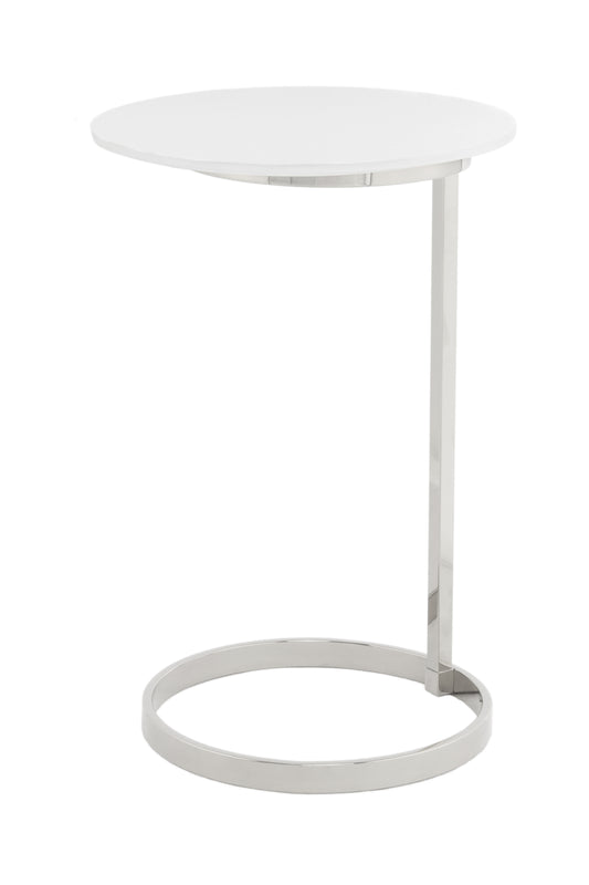 Beistelltisch Kasimir 525 Silber / Weiß