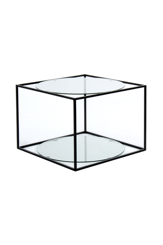 Beistelltisch Cody 110 Klar / Schwarz