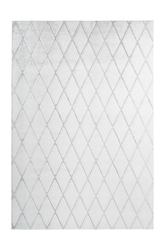 Vivica 225 Weiß / Graublau 160cm x 230cm