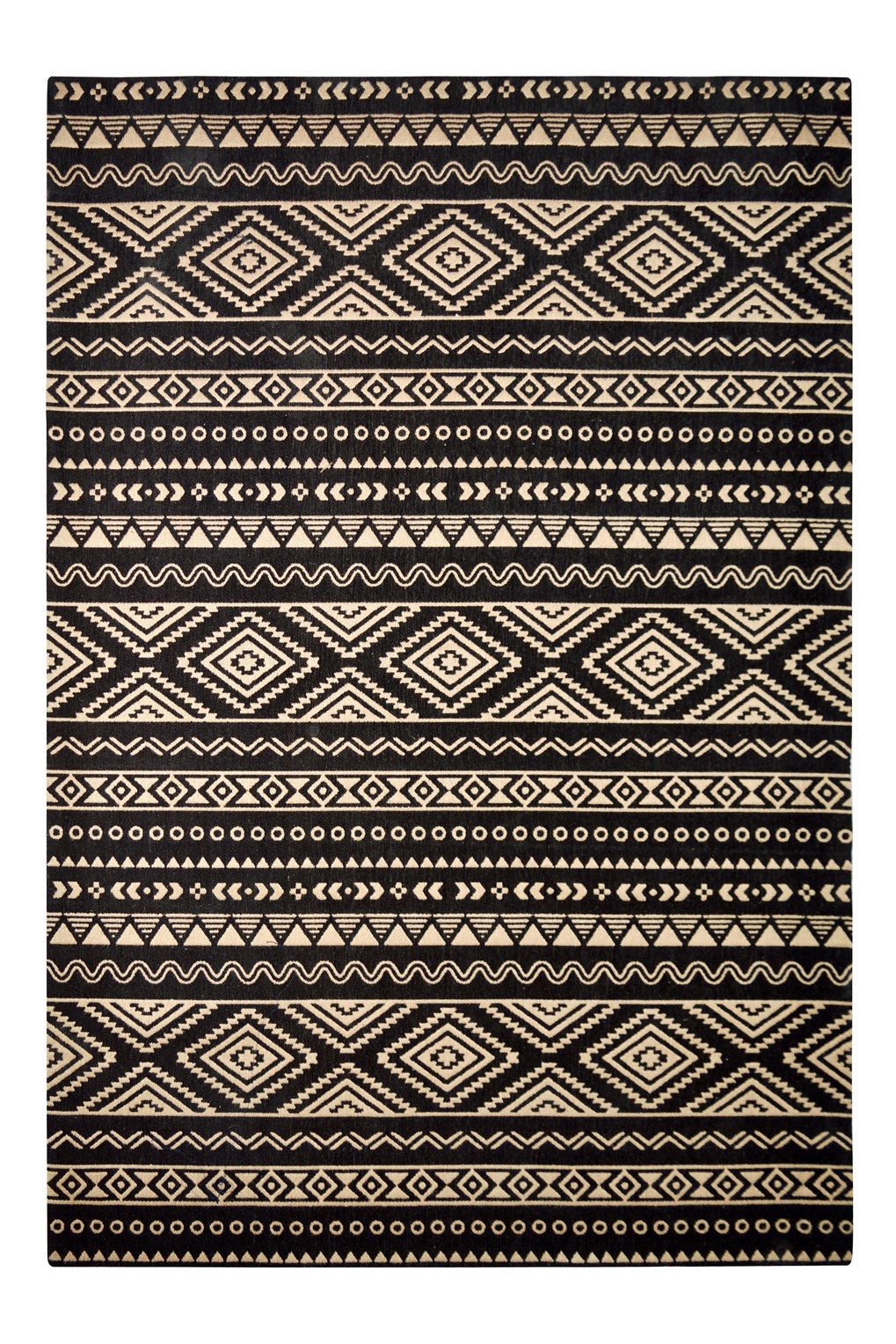Scandy 110 Schwarz / Naturell 120cm x 170cm