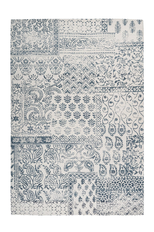 Yoga 325 Dunkelblau / Elfenbein 80cm x 150cm