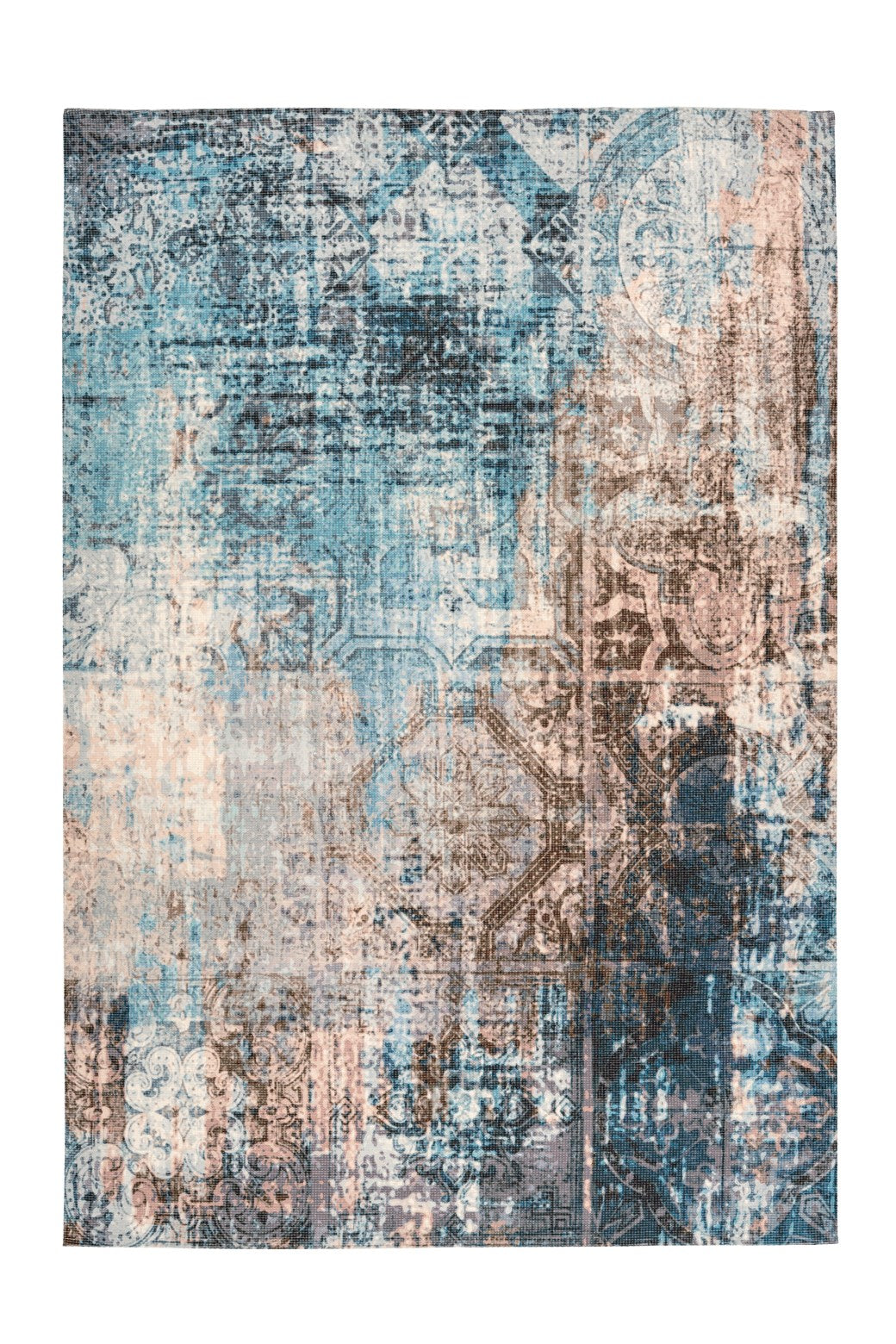 Indiana 325 Blau / Braun 80cm x 150cm